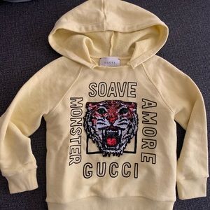 gucci sequin tiger sweatshirt